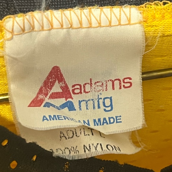 Vtg BOSTON BRUINS Replica NHL Thin Practice Mesh Jersey Adult L Adams Mfg USA - Picture 6 of 8